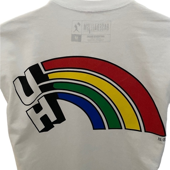 VTG GO BOWS University of Hawaii Rainbow Retro Vintage Tee Shirt Unisex M Medium - Picture 4 of 6